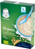 Jedzenie dla dzieci i niemowląt Gerber Organic Milk Porridge 6 240 