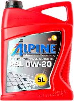 Zdjęcia - Olej silnikowy Alpine RSL 0W-20 5 l