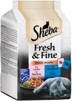 Karma dla kotów Sheba Fresh/Fine Salmon/Tuna in Gravy 6 pcs 