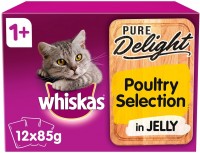 Karma dla kotów Whiskas 1+ Pure Delight Poultry Selection in Jelly  12 pcs