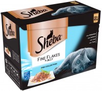 Karma dla kotów Sheba Fine Flakes Fish Collection in Jelly  12 pcs