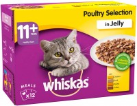 Zdjęcia - Karma dla kotów Whiskas 11+ Poultry Selection in Jelly 12 pcs 