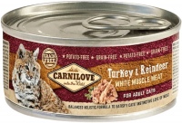 Karma dla kotów Carnilove Adult Turkey/Reindeer Canned 100 g 