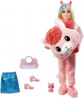 Lalka Barbie Cutie Reveal Llama Plush Costume HJL60 