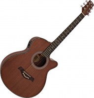 Gitara Gear4music Deluxe Single Cutaway Electro Acoustic Guitar Sapele 