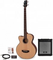 Gitara Gear4music Left Handed Electro Acoustic Bass Guitar 35W Amp Pack 