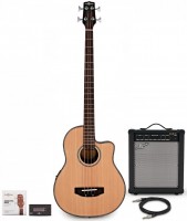 Gitara Gear4music Roundback Electro Acoustic Bass Guitar 35W Amp Pack 
