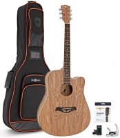 Gitara Gear4music Deluxe Cutaway Dreadnought Acoustic Guitar Pack Willow 