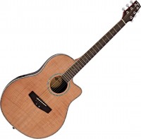 Gitara Gear4music Deluxe Roundback Electro Acoustic Guitar Maple 