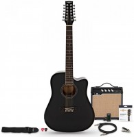 Gitara Gear4music Dreadnought 12 String Electro Acoustic Guitar Amp Pack 