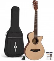 Gitara Gear4music 3/4 Single Cutaway Electro Acoustic Guitar Accessory Pack 
