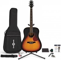 Gitara Gear4music Dreadnought Acoustic Guitar Complete Player Pack 