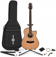 Gitara Gear4music Roundback Acoustic Guitar Complete Player Pack 