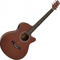 Gitara Gear4music Deluxe Cutaway Electro Acoustic Guitar Sapele 