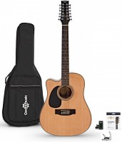 Gitara Gear4music Dreadnought Left-Handed 12-String Acoustic Guitar Pack 