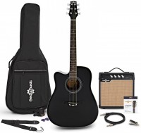 Zdjęcia - Gitara Gear4music Dreadnought Cutaway Left Handed Electro Acoustic Guitar 15W Amp Pack 