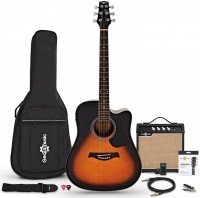 Гітара Gear4music Dreadnought Cutaway Electro Acoustic Guitar 15W Amp Pack 