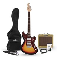 Gitara Gear4music Seattle Electric Guitar SubZero V35RG Amp Pack 