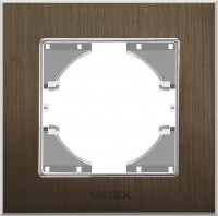 Фото - Рамка для розетки / вимикача Videx VF-BNFRA1H-CH 
