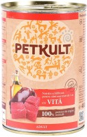 Корм для собак PETKULT Canned Grain Free Adult with Beef 1 шт 0.8 кг