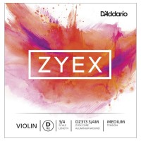 Струни DAddario ZYEX Single Violin D String 3/4 Medium 
