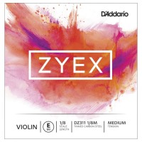 Struny DAddario ZYEX Single Violin E String 1/8 Medium 