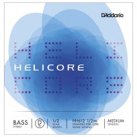 Фото - Струни DAddario Helicore Single D Hybrid Double Bass 1/2 Medium 