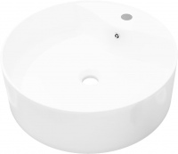 Umywalka VidaXL Ceramic Bathroom Sink Basin Faucet 141938 465 mm