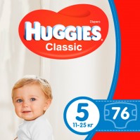 Zdjęcia - Pielucha Huggies Classic 5 / 76 pcs 