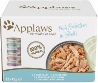 Karma dla kotów Applaws Fish Selection in Broth Tuna/Mackerel 12 pcs 