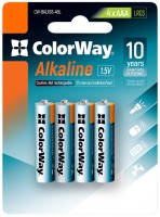 Фото - Акумулятор / батарейка ColorWay Alkaline Power  4xAAA