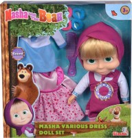 Фото - Лялька Simba Masha Various Dress Doll Set 109301082 