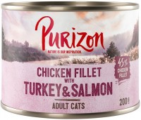 Фото - Корм для кішок Purizon Adult Canned Chicken Fillet with Turkey/Salmon 200 g  6 pcs
