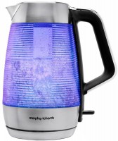 Zdjęcia - Czajnik elektryczny Morphy Richards Vetro Illuminating 108010 3000 W 1.5 l  stal nierdzewna