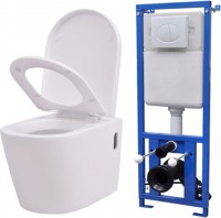 Zestaw podtynkowy VidaXL Wall Hung Toilet with Concealed Cistern 274669 