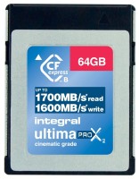 Zdjęcia - Karta pamięci Integral UltimaPro X2 CFexpress Cinematic Type B 2.0 Card 64 GB