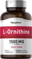 Фото - Амінокислоти PipingRock L-Ornithine 1500 mg 120 cap 