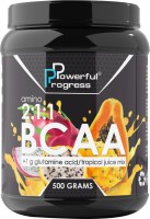 Фото - Амінокислоти Powerful Progress Amino BCAA 2-1-1 + Glutamine 500 g 