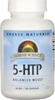 Фото - Амінокислоти Source Naturals 5-HTP 50 mg 120 cap 