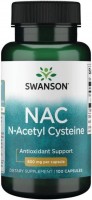Амінокислоти Swanson N-Acetyl L-Cysteine 600 mg 100 cap 