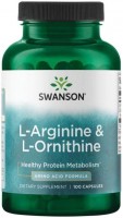 Aminokwasy Swanson L-Arginine & L-Ornithine 100 cap 