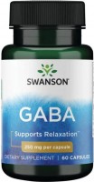 Фото - Амінокислоти Swanson GABA 250 mg 60 cap 