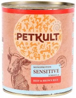Zdjęcia - Karm dla psów PETKULT Monoprotein Sensitive Beef/Brown Rice 800 g 1 szt.