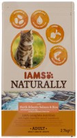 Karma dla kotów IAMS Naturally Adult North Atlantic Salmon/Rice 2.7 kg 