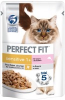 Karma dla kotów Perfect Fit Sensitive 1+ Salmon Pouch  12 pcs