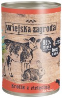 Корм для кішок Wiejska Zagroda Kitten Canned Rabbit with Veal  400 g