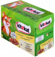 Karma dla kotów Kitekat Poultry Jelly Dishes 12 pcs 