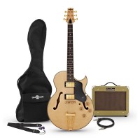 Gitara Gear4music San Diego Semi Acoustic Guitar SubZero V15G Amp Pack 