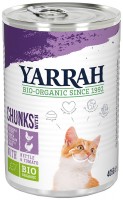 Корм для кішок Yarrah Organic Chunks with Chicken and Turkey 400 g  12 pcs