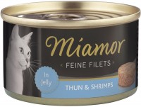 Karma dla kotów Miamor Fine Fillets in Jelly Tuna/Shrimps  12 pcs
